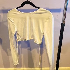 White crop top. New, with tag on